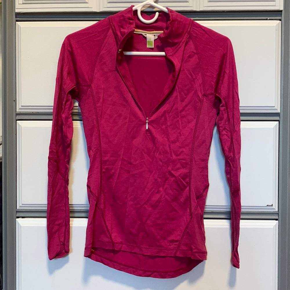Smart wool half zip